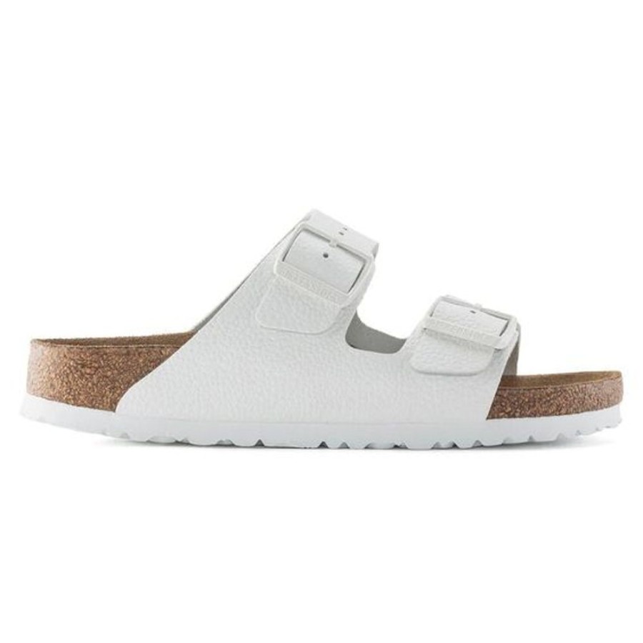 Women BIRKENSTOCK Casual Footwear | Birkenstock- Women'S Arizona Soft Footbed Leather Sandal White