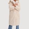 Women NOIZE Coats & Jackets | Noize- Savannah Maxi Vegan Fur Coat