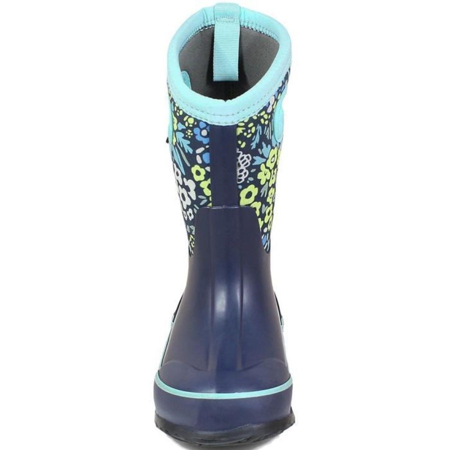 Kid BOGS Winter Boots | Bogs- Kids 72446-460 Winter Boot Navy Floral