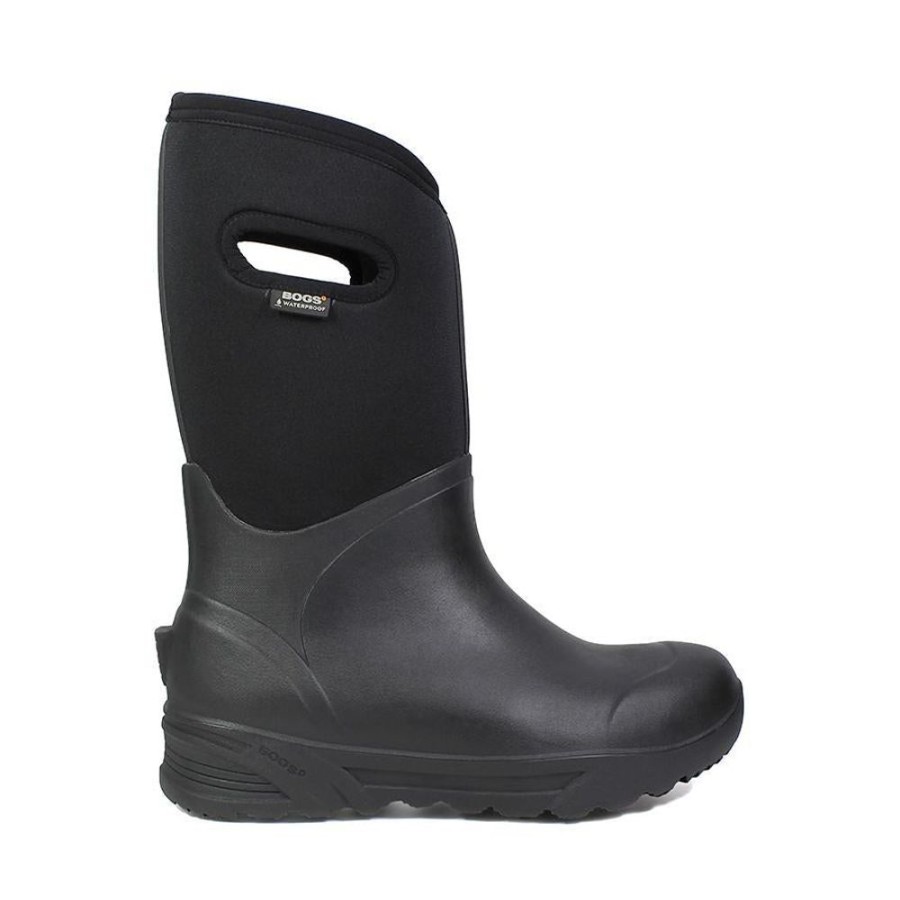 Men BOGS Winter Boots | Bogs- Men'S Bozeman Tall Winter Boot Black