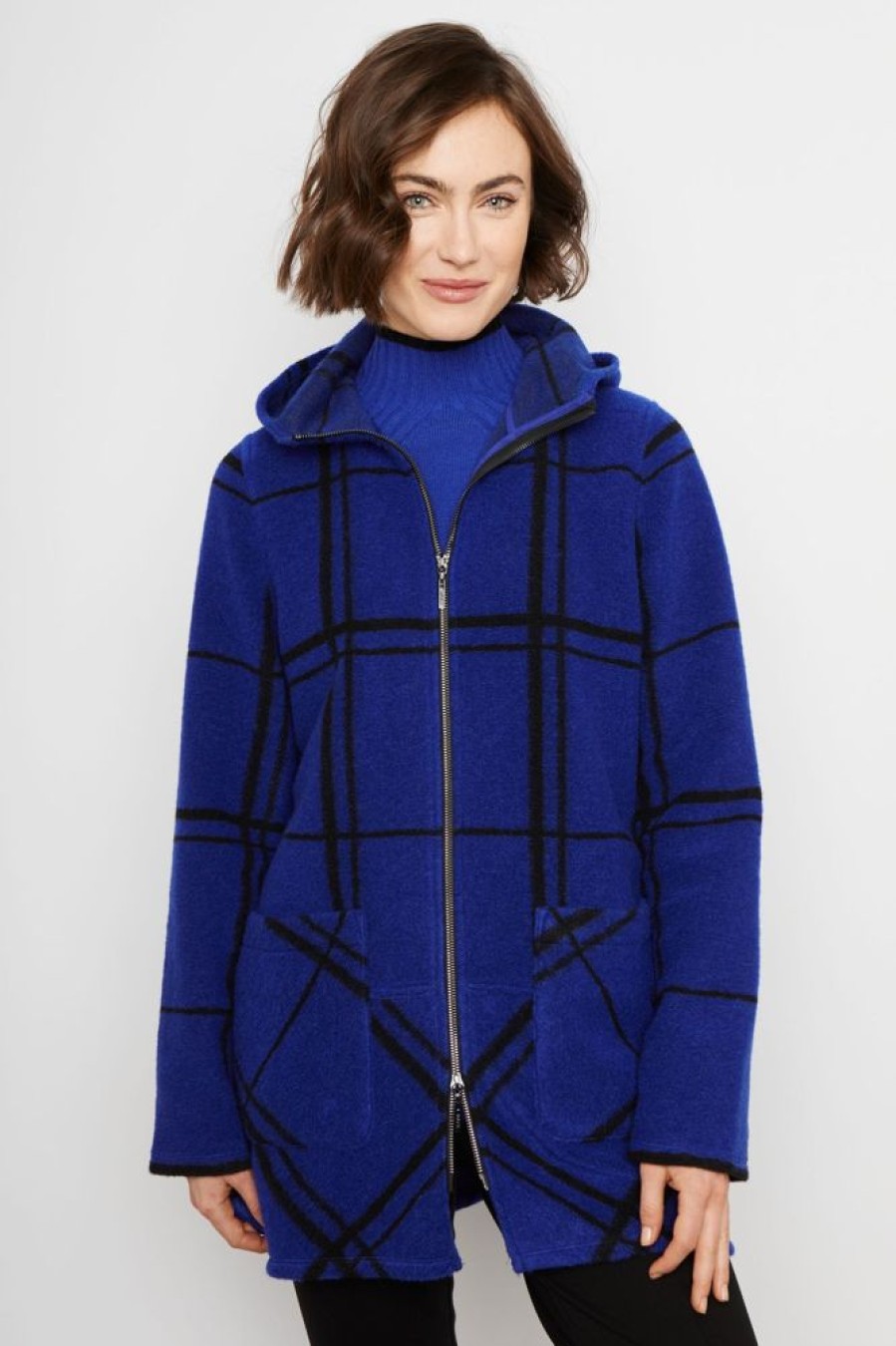 Women BYLYSE Coats & Jackets | Bylyse- Women'S Jacket Bh4203 Sapphire