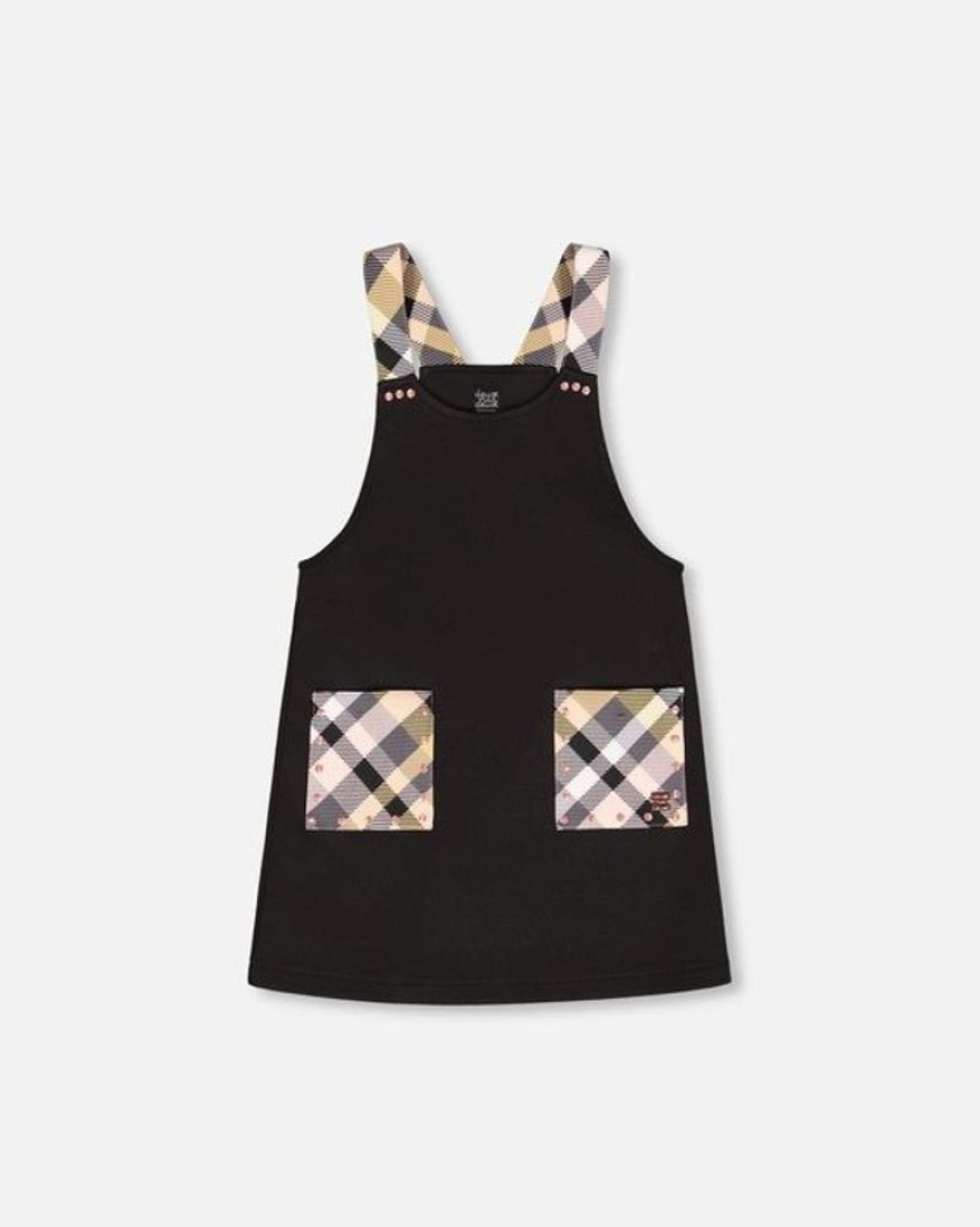 Kid DEUXPARDEUX Dresses & Rompers | Deux Par Deux- Kids Milano Overall Dress Anthracite