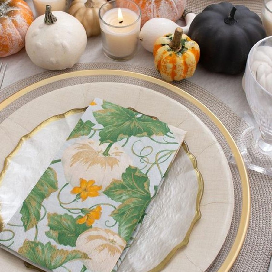 Cottage Kitchen CASPARI Napkins | Caspari- Heirloom Pumpkin Paper Napkin