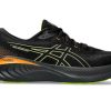 Men ASICS Sneakers | Asics- Men'S Gel Cumulus 25 Gtx Athletic Shoe Black-Neon Lime