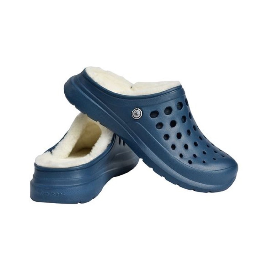 Women JOYBEES Casual Footwear | Joybees- Unisex Cozy Lined Clog Navy