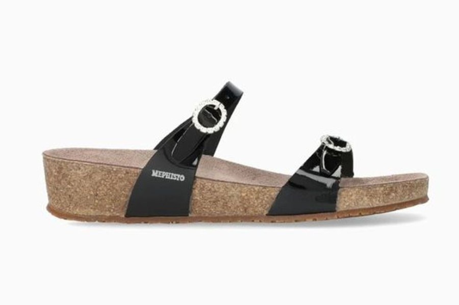 Women MEPHISTO Casual Footwear | Mephisto- Women'S Idelya Sandal Black