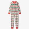 Kid HATLEY Sleepwear | Hatley- Kids Jingle All The Way Onesie Stripes