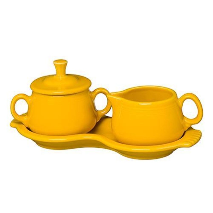 Cottage Kitchen FIESTA Dinnerware | Fiesta Ware- Cream & Sugar Daffodil