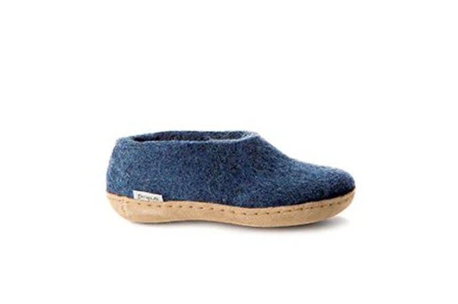 Kid GLERUPS Slippers | Glerups- Kids Wool Shoe Denim