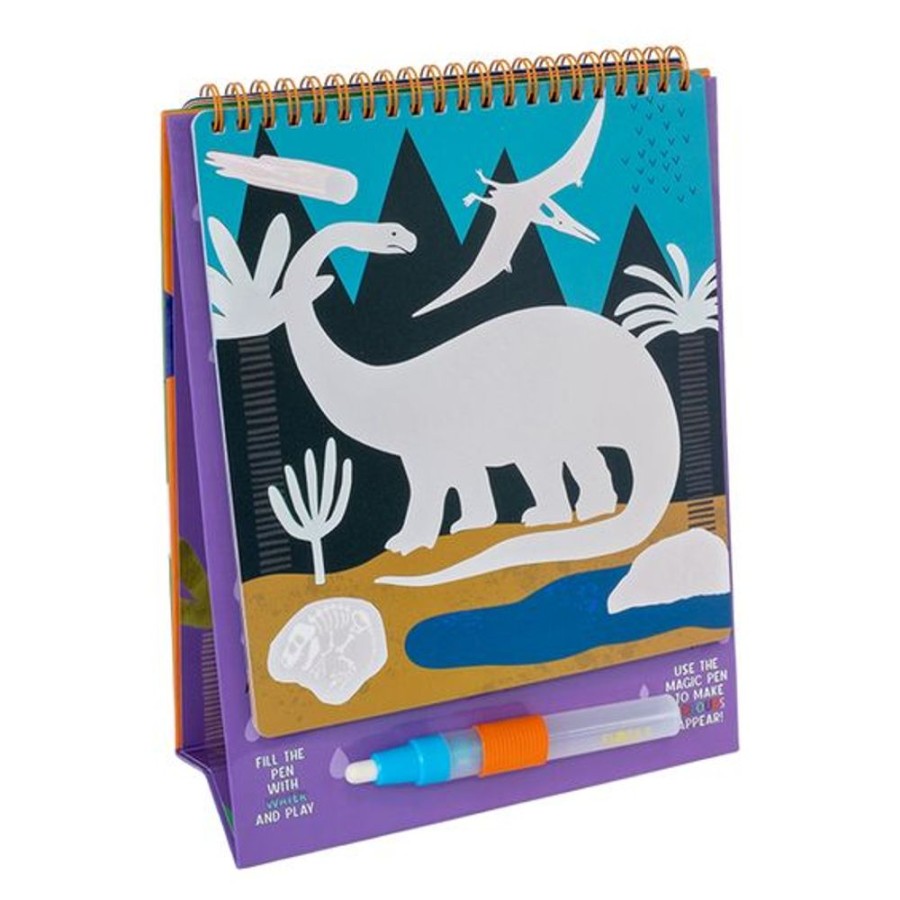 Kid FLOSS & ROCK Toys | Floss & Rock- Dino Easel Watercard + Pen