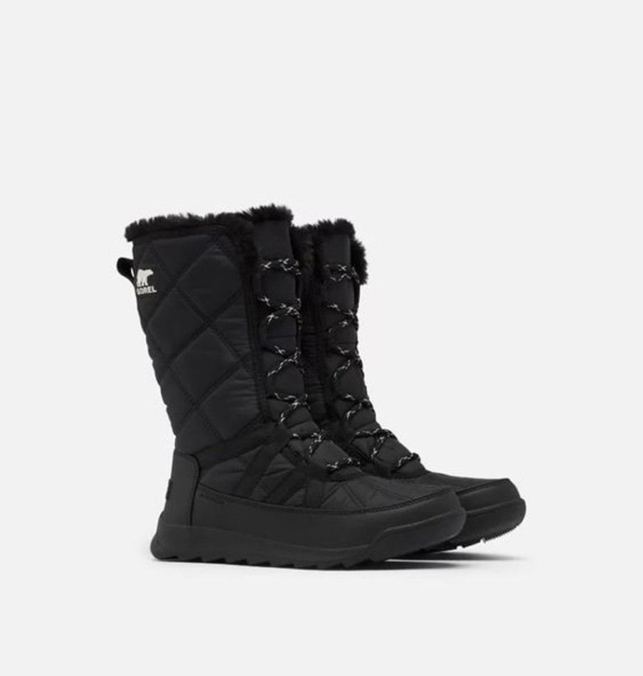 Women SOREL Casual Footwear | Sorel- Women'S Whitney Ii Tall Lace Winter Boot Black