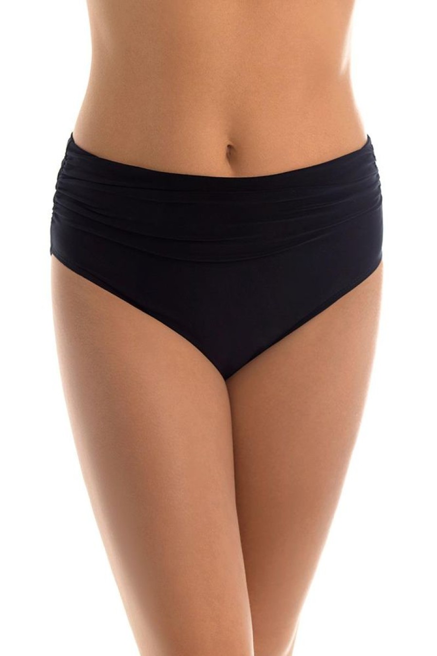 Women MAGICSUIT Bottoms | Magicsuit- Women'S Shirred Jersey Swim Bottom Black