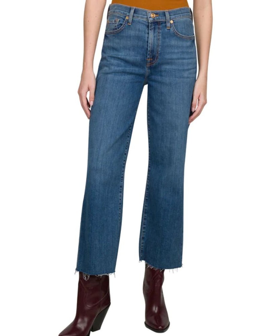 Women 7 FOR ALL MANKIND Bottoms | 7 For All Mankind- Women'S Cropped Alexa Jeans Meisa