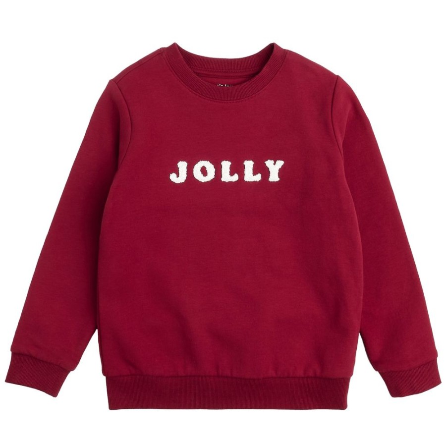 Kid PETIT LEM Tops | Petit Lem- Kids Jolly Sweater Red