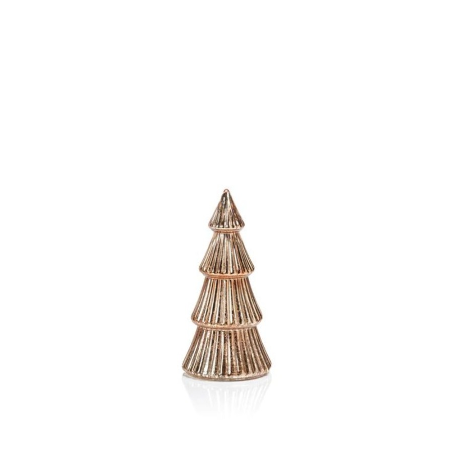 Cottage Kitchen SCHAUBEN & CO Decor | Zodax- Led Ribbed Antique Tree- Small