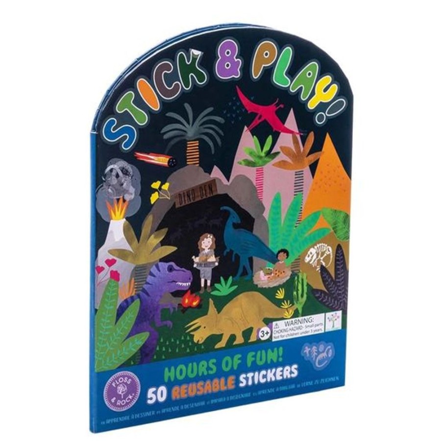 Kid FLOSS & ROCK Toys | Floss & Rock- Dino Stick & Play