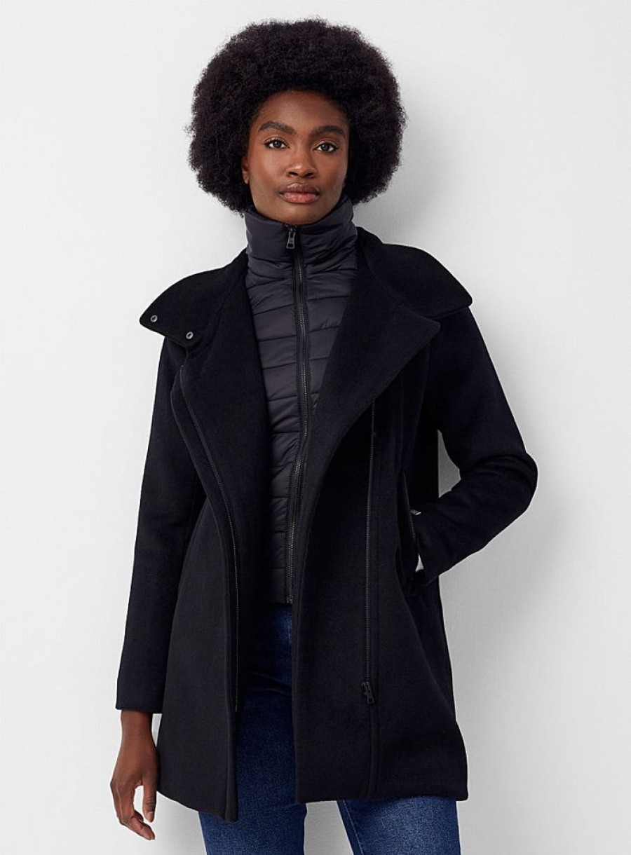 Women SOIA & KYO Coats & Jackets | Soia & Kyo- Abbi Quilted Coat Black