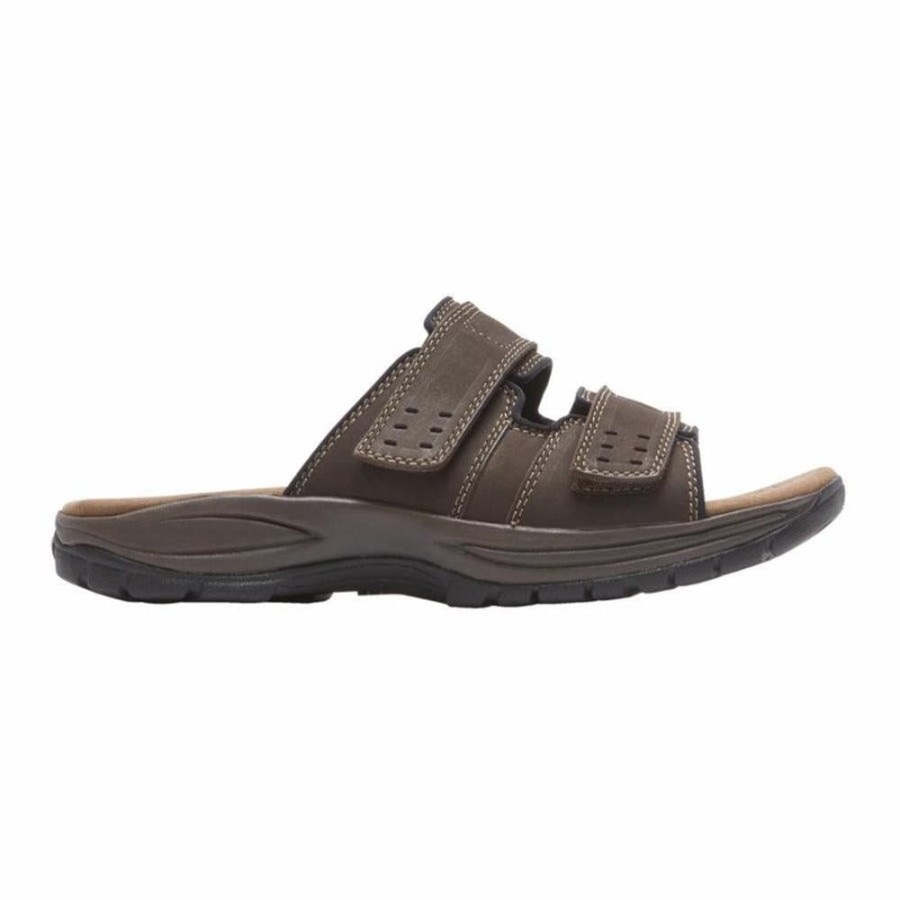 Men DUNHAM Sandals | Dunham- Men'S Newport Slide Dark Brown