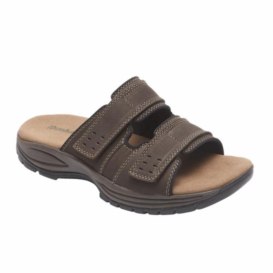 Men DUNHAM Sandals | Dunham- Men'S Newport Slide Dark Brown