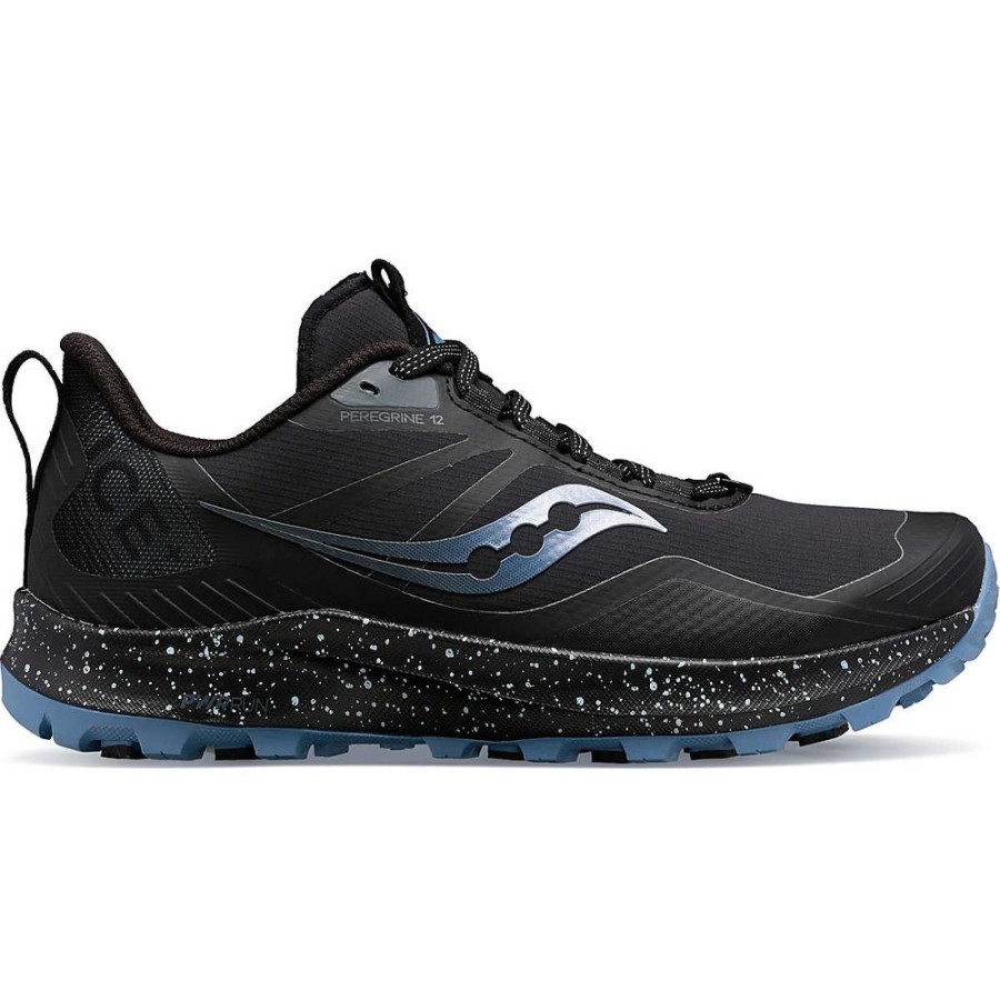 Women SAUCONY CANADA Casual Footwear | Saucony- Women'S Peregrine Ice+ 3 Athletic Shoe Black-Summit