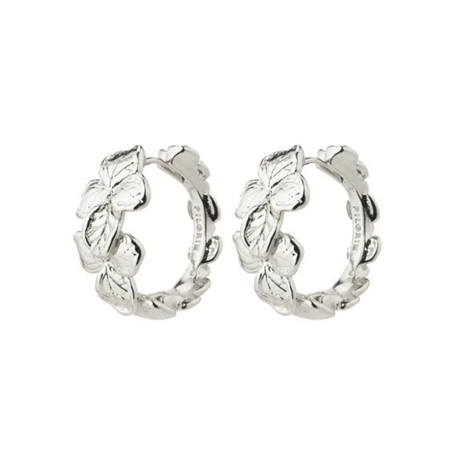 Women PILGRIM Jewelry | Pilgrim- Echo Silver Hoop Earrings