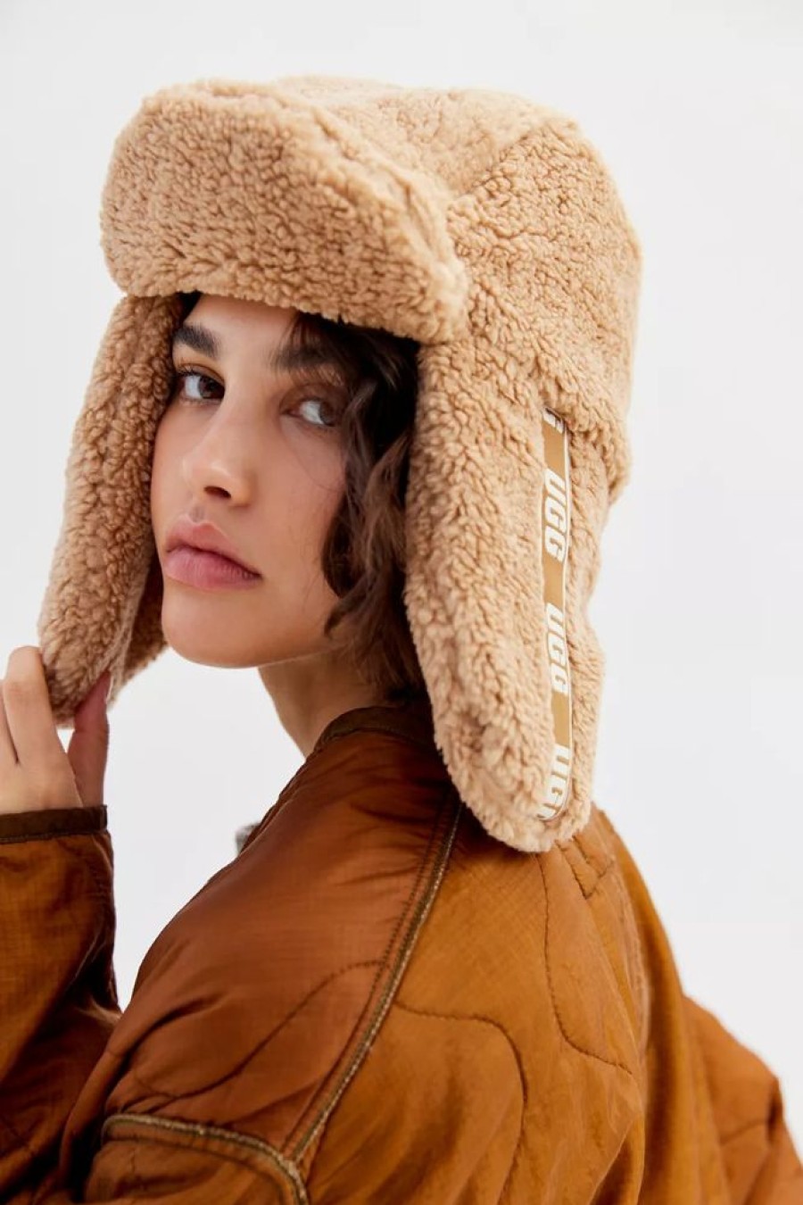 Women UGGS Hats | Ugg- Trapper Hat Sherpa Puff