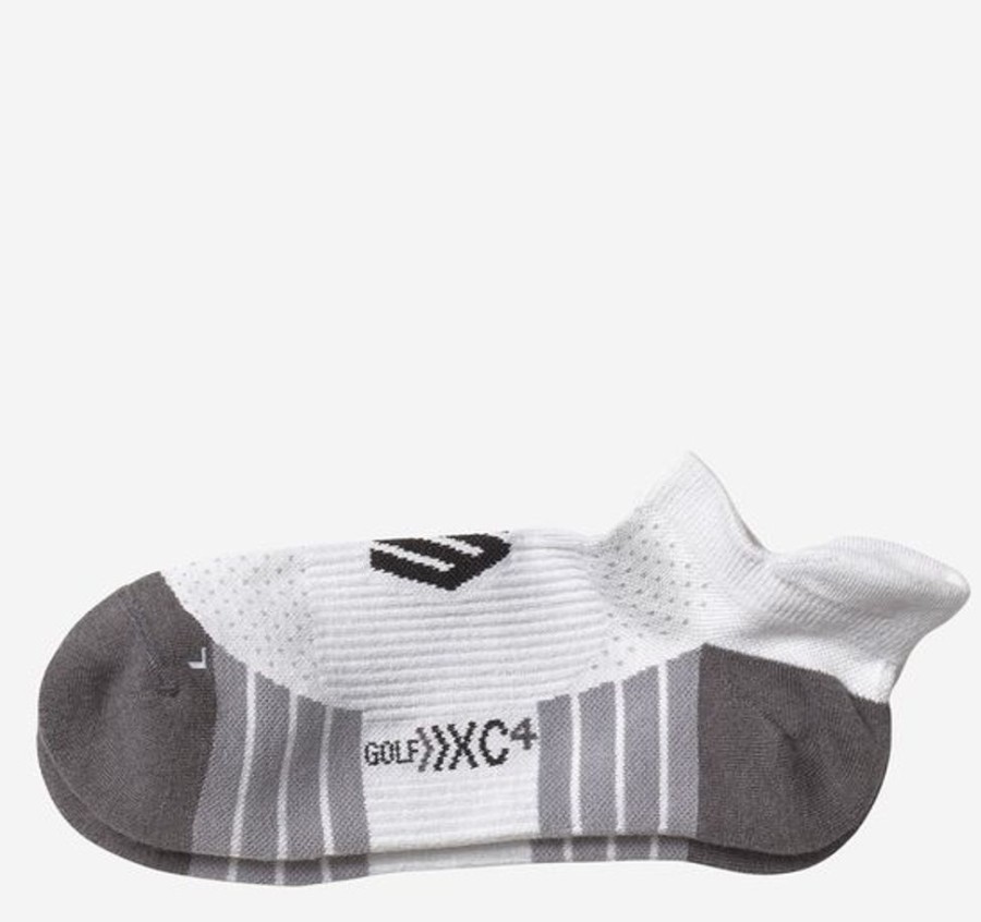 Men JOHNSTON & MURPHY Underwear & Socks | Johnston & Murphy- Men'S Xc4® Performance Golf Socks White