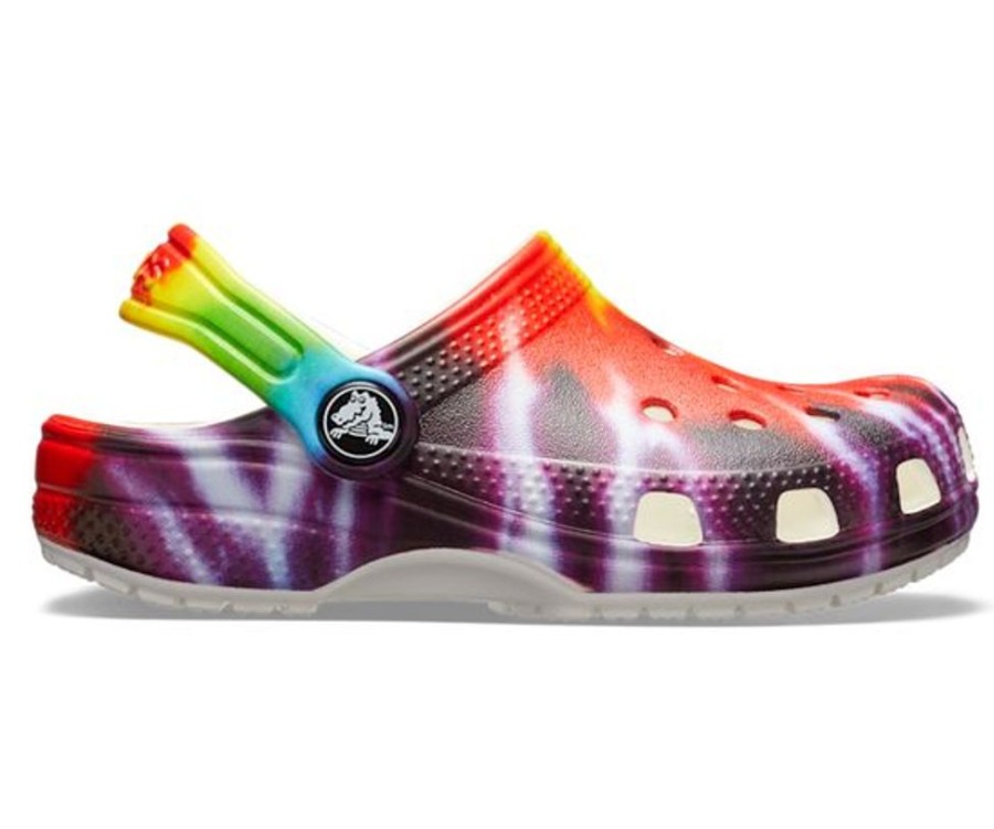 Kid CROCS Casual Footwear | Crocs- Little Kids Classic Tie Dye Clog Multi