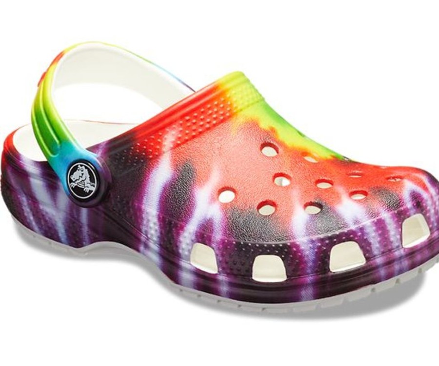 Kid CROCS Casual Footwear | Crocs- Little Kids Classic Tie Dye Clog Multi