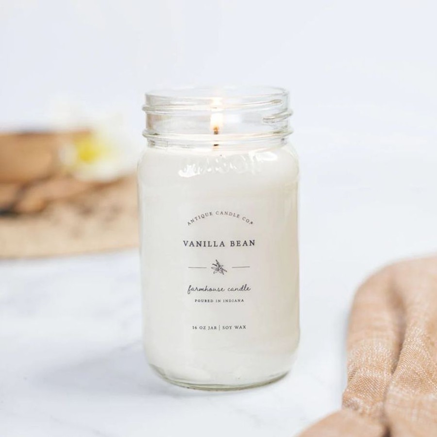 Cottage Kitchen ANTIQUE CANDLE CO Candles | Antique Candle Co- Vanilla Bean 16 Oz Candle