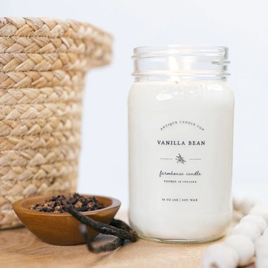 Cottage Kitchen ANTIQUE CANDLE CO Candles | Antique Candle Co- Vanilla Bean 16 Oz Candle