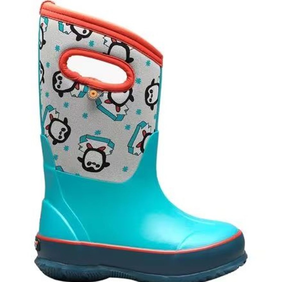 Kid BOGS Winter Boots | Bogs- Kids Classic Dab Penguin Winter Boot Blue