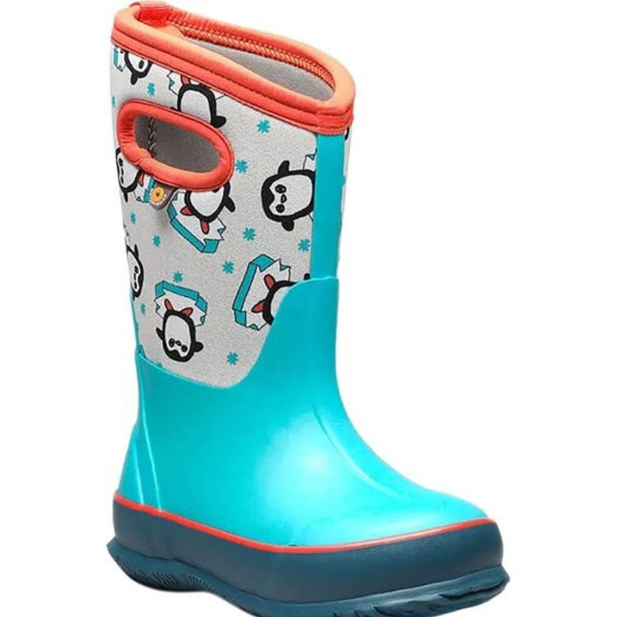 Kid BOGS Winter Boots | Bogs- Kids Classic Dab Penguin Winter Boot Blue