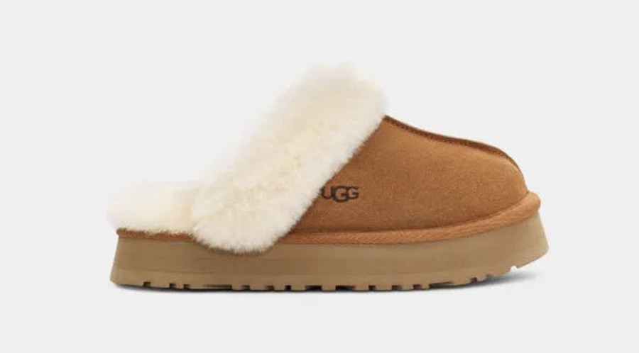 Women UGGS Casual Footwear | Ugg- Ladies Disquette Slipper