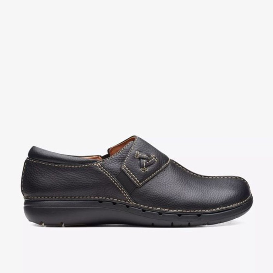 Women CLARKS Casual Footwear | Clarks- Women'S Un Loop Ave Shoe Black