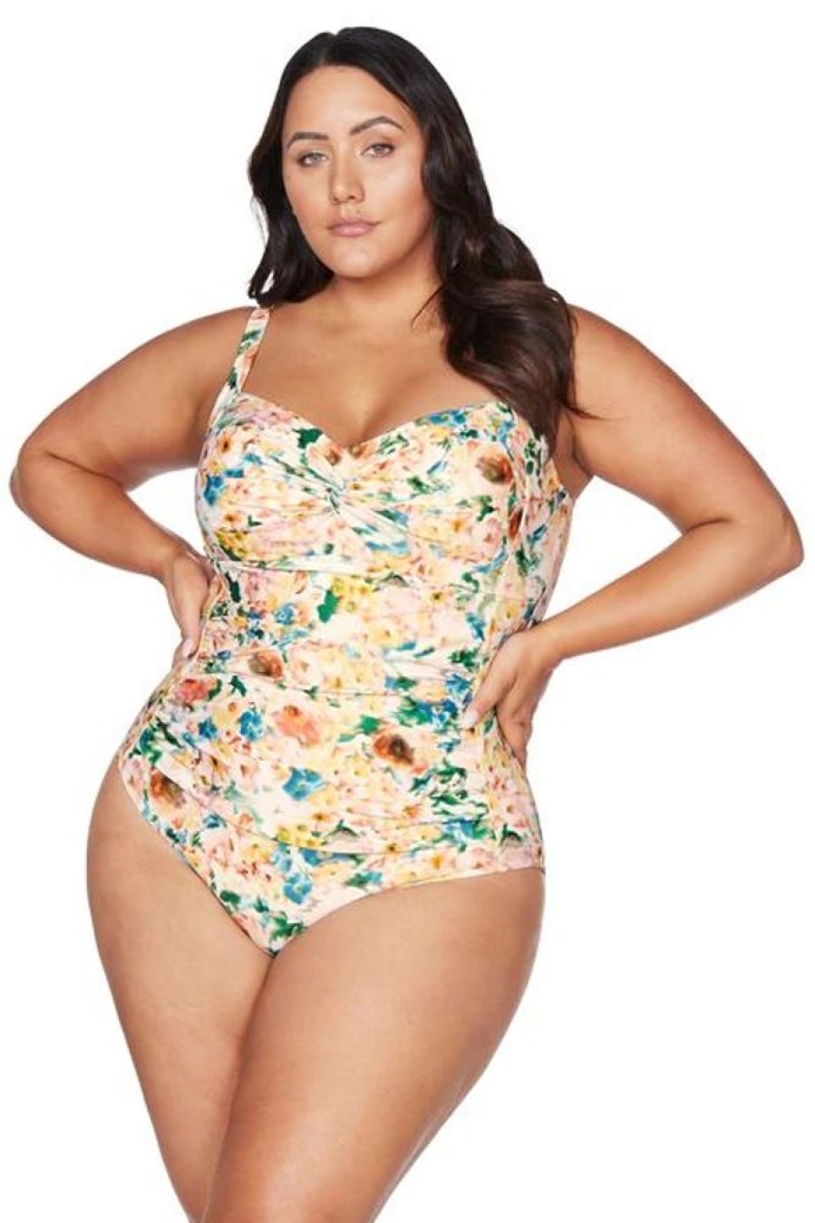 Women ARTESANDS One Piece | Artesands- Women'S Odette Botticelli One Piece Multi