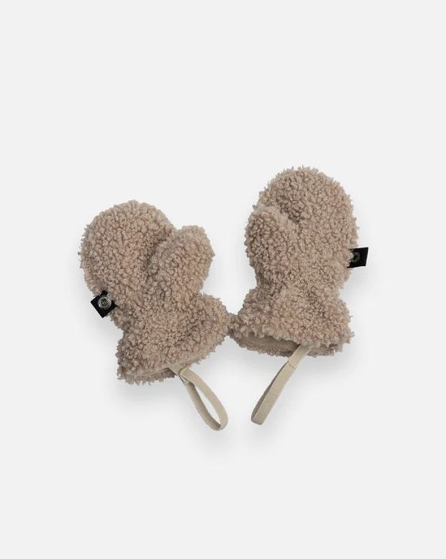 Kid 7AMENFANT Jackets & Outwear | 7Am Enfant- Baby Teddy Mittens Oatmeal