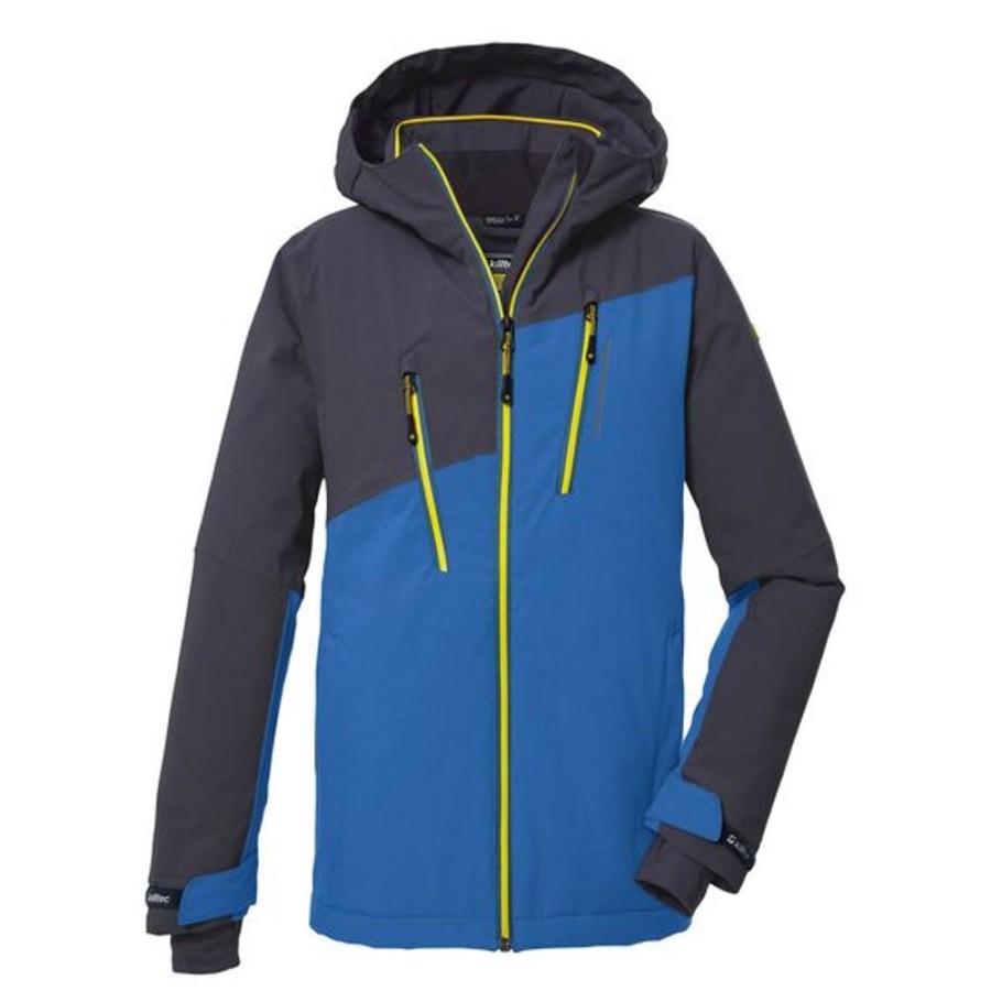 Kid KILLTEC Jackets & Outwear | Killtec- Boys Ksw 173 Ski Jacket Black Blue