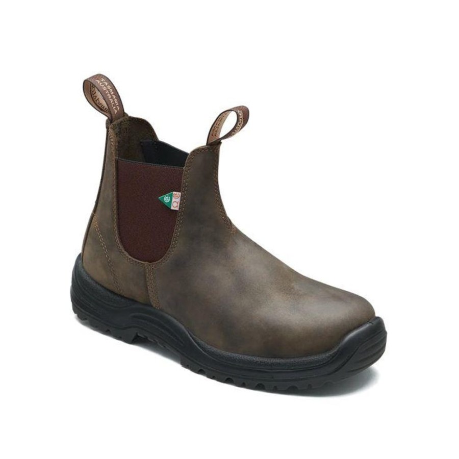 Women BLUNDSTONE Casual Footwear | Blundstone- Women'S Work And Safety Boot Waxy Rustic Brown