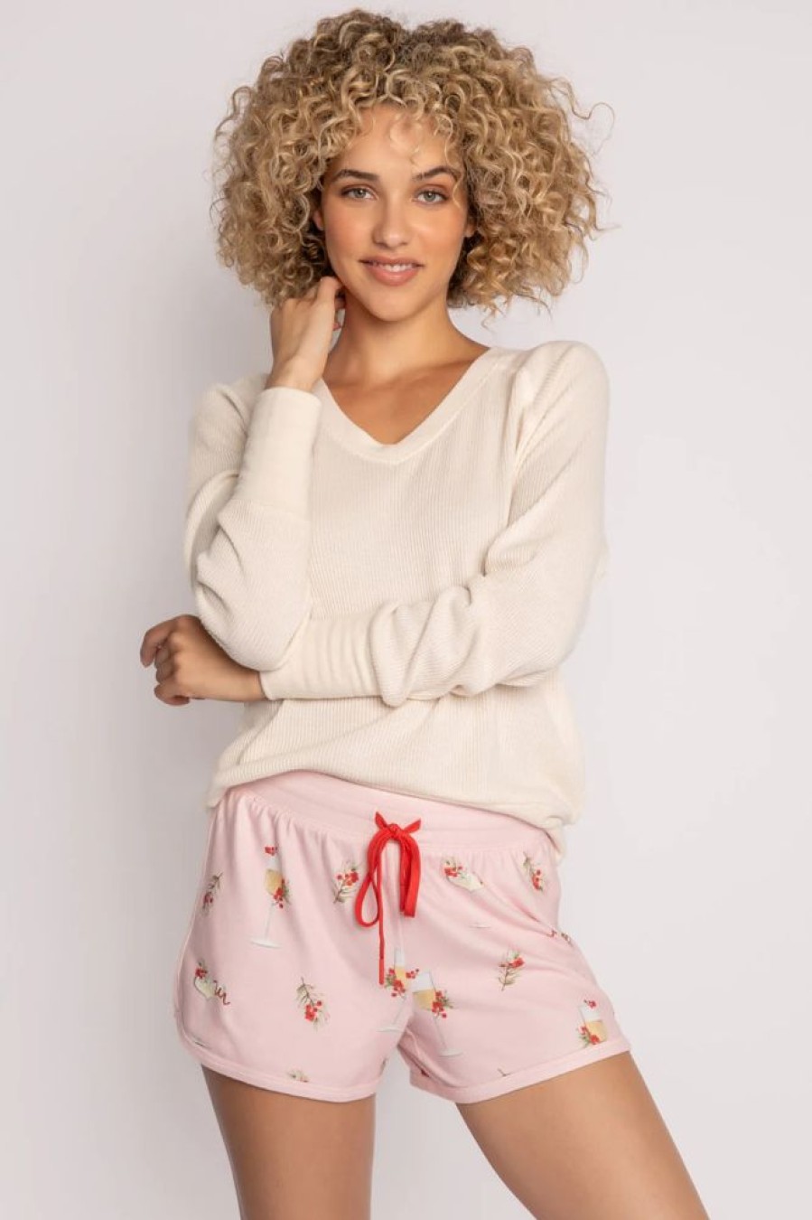 Women PJ SALVAGE Sleepwear & Lounge | Pj Salvage- Cabin & Cocktail Short Pink Dream