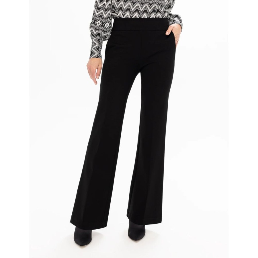 Women RENUAR Bottoms | Renuar- Flared Pant Black