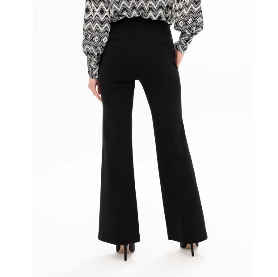 Women RENUAR Bottoms | Renuar- Flared Pant Black