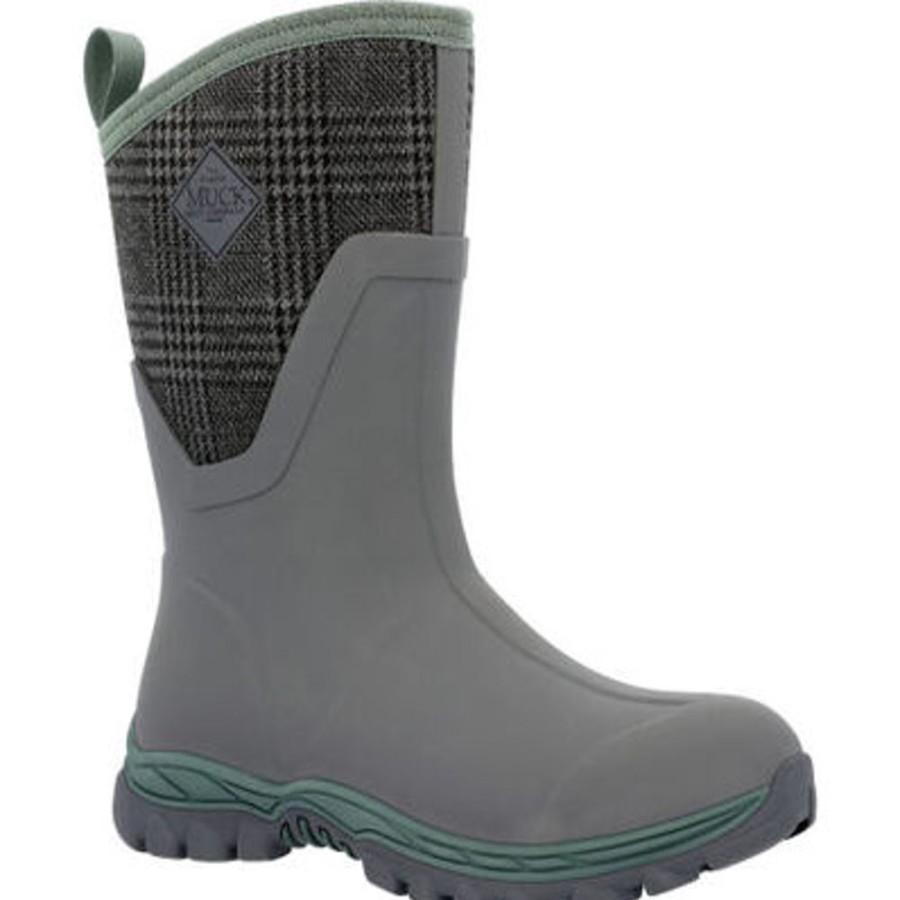 Women MUCK BOOT Casual Footwear | Muck- Women'S Artic Sport Ii Mid Winter Boot Grey-Plaid