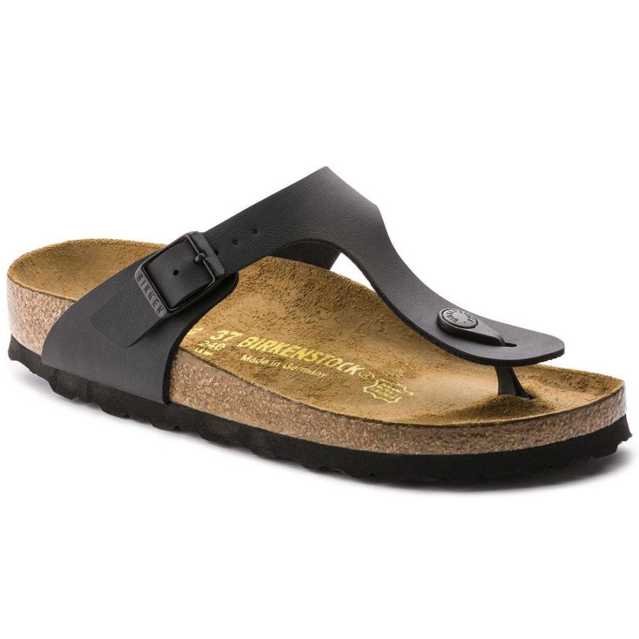 Women BIRKENSTOCK Casual Footwear | Birkenstock- Women'S Gizeh Birko-Flor Black