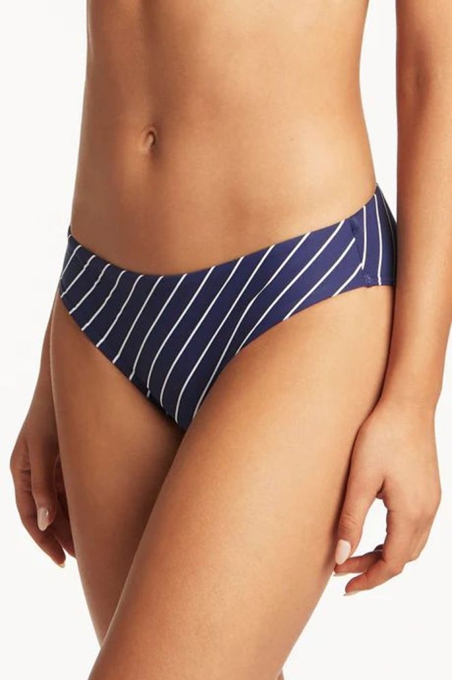 Women SEA LEVEL Bottoms | Sea Level- Ladies Shorline Swim Bottom Navy