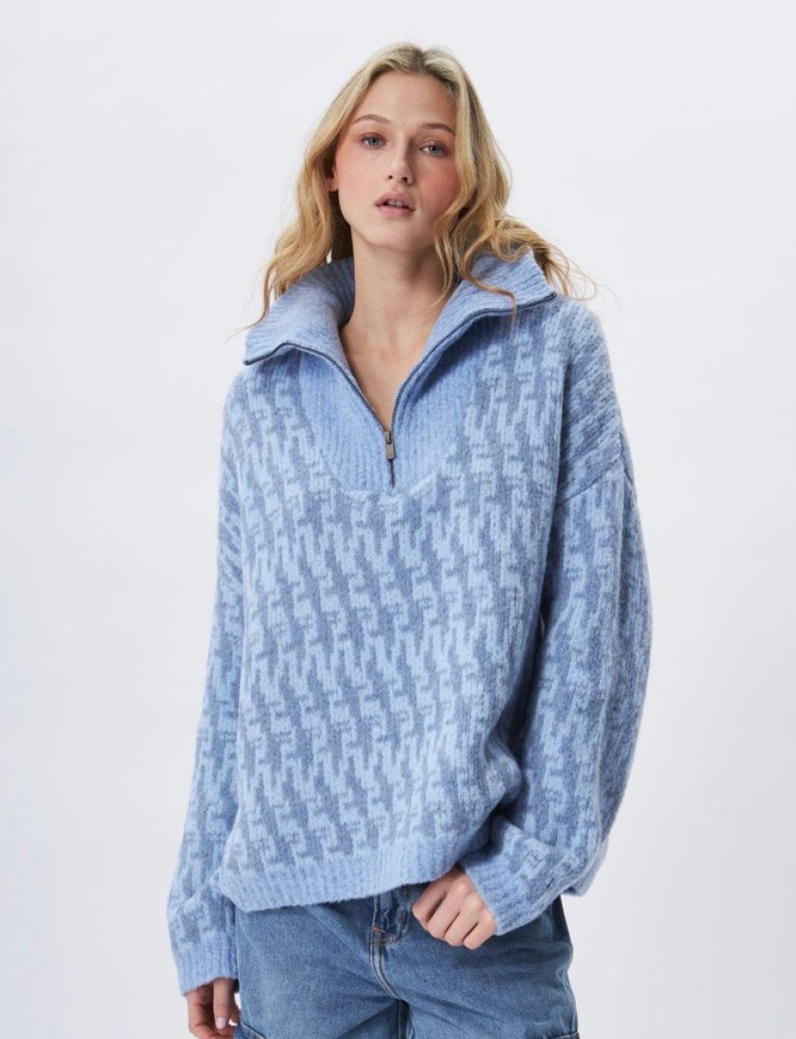 Women JOHN + JENN Tops | John + Jenn- Enzo Sweater Chambray