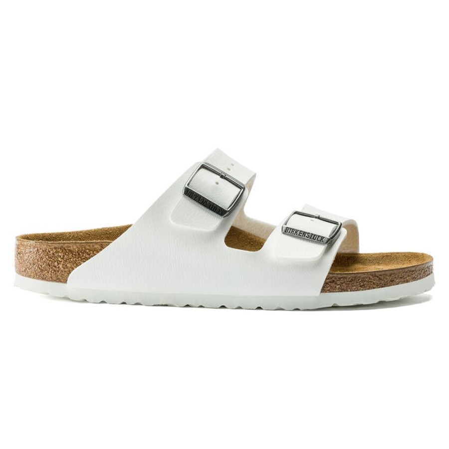 Women BIRKENSTOCK Casual Footwear | Birkenstock- Women'S Arizona Birko-Flor Sandal White