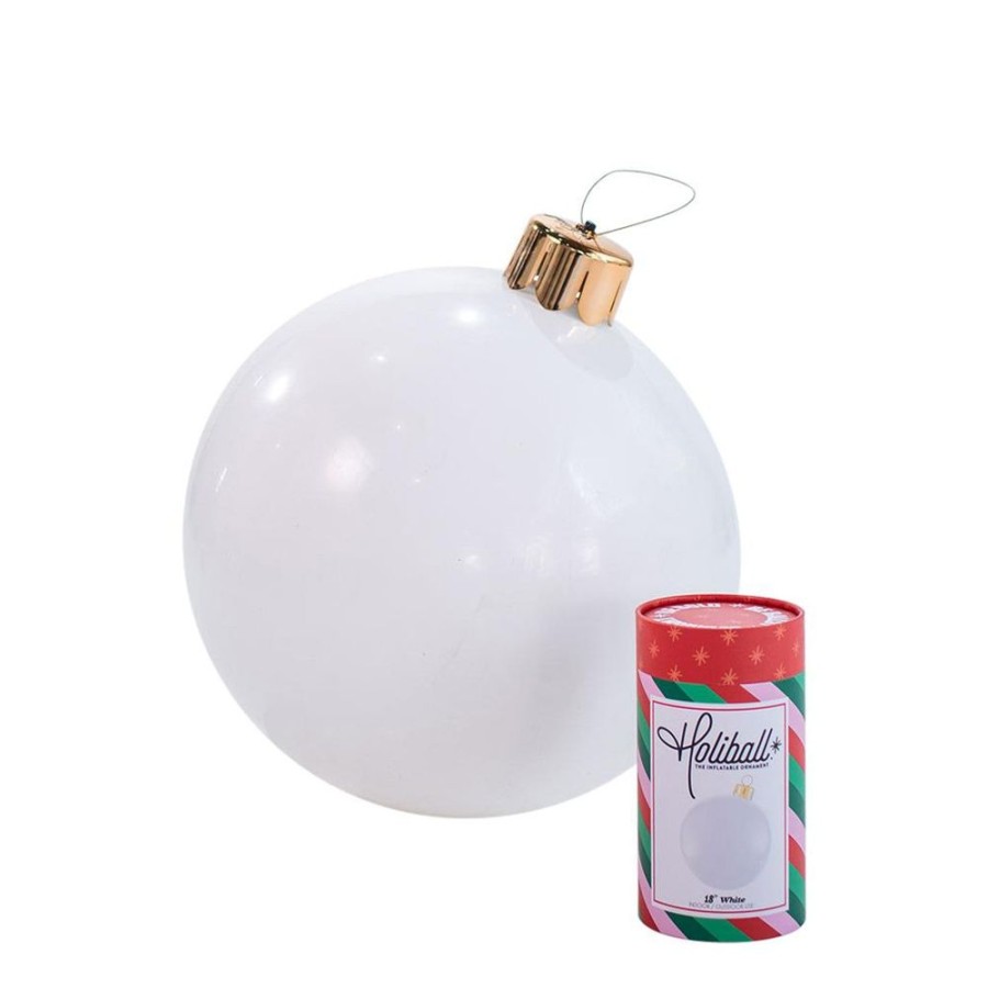 Cottage Kitchen HOLIBALL Ornaments | Holiball- 30" White Inflatable Ball