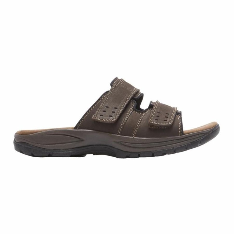 Men DUNHAM Sandals | Dunham- Men'S Newport Slide Dark Brown