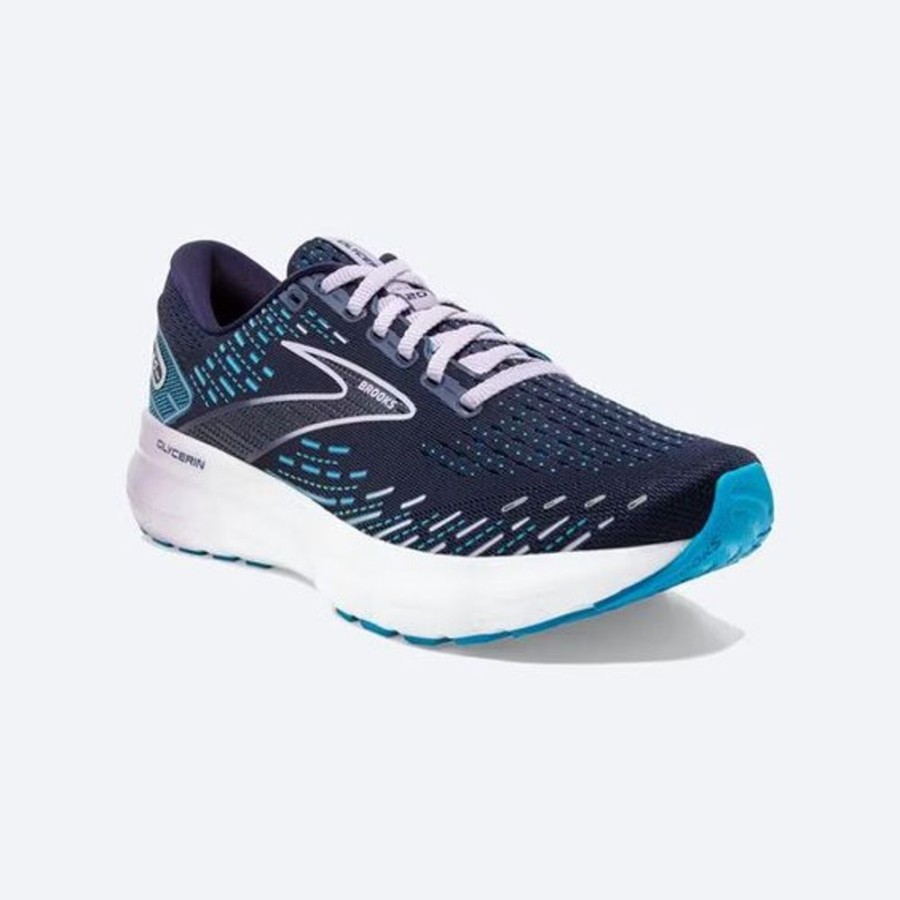 Women BROOKS Casual Footwear | Brooks- Women'S Glycerin 20 Athletic Shoe Peacoat-Ocean